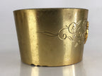 Antique Japanese Buddhist Altar Fitting Brass Incense Burner Koro Gold Butsugu B