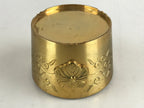 Antique Japanese Buddhist Altar Fitting Brass Incense Burner Koro Gold Butsugu B