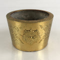Antique Japanese Buddhist Altar Fitting Brass Incense Burner Koro Gold Butsugu B
