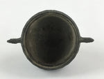 Antique Japanese Buddhist Altar Fitting Bronze Incense Burner Koro Black BA69