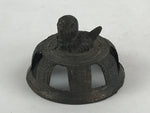 Antique Japanese Buddhist Altar Fitting Bronze Incense Burner Koro Black BA69