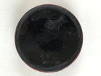 Antique Japanese Buddhist Altar Fitting Incense Container Round Kogo swirl Red B