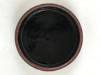 Antique Japanese Buddhist Altar Fitting Incense Container Round Kogo swirl Red B