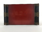 Antique Japanese Buddhist Altar Fitting Lacquered Kyozukue Offering Table BU994