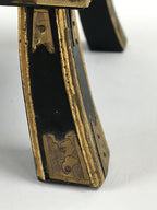Antique Japanese Buddhist Altar Fitting Lacquered Kyozukue Offering Table BU995