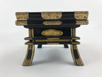 Antique Japanese Buddhist Altar Fitting Lacquered Kyozukue Offering Table BU995