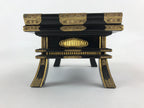 Antique Japanese Buddhist Altar Fitting Lacquered Kyozukue Offering Table BU995