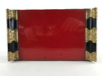 Antique Japanese Buddhist Altar Fitting Lacquered Kyozukue Offering Table BU995