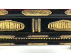 Antique Japanese Buddhist Altar Fitting Lacquered Kyozukue Offering Table BU995