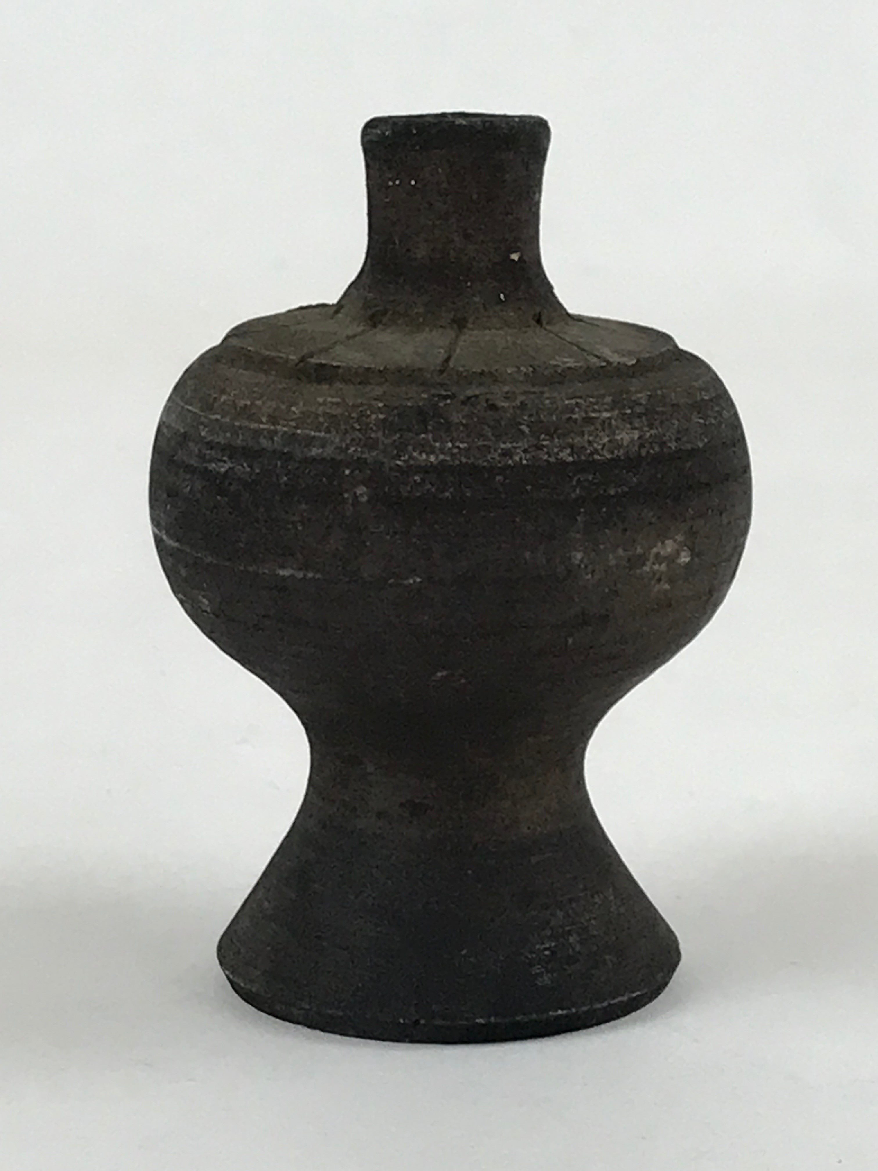 Antique Japanese Buddhist Altar Fitting Metal Flower Small Vase Butsugu BA182