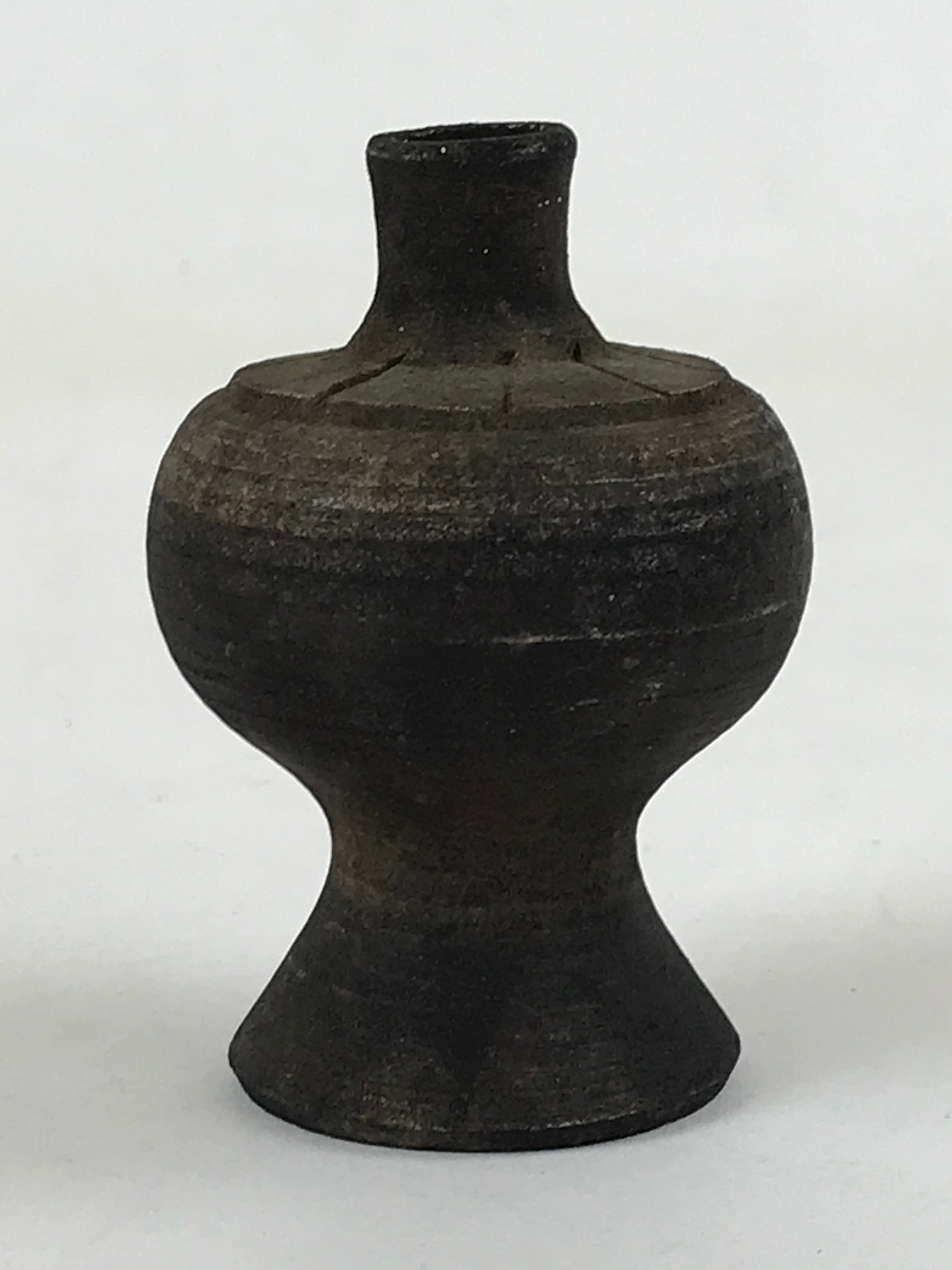 Antique Japanese Buddhist Altar Fitting Metal Flower Small Vase Butsugu BA182