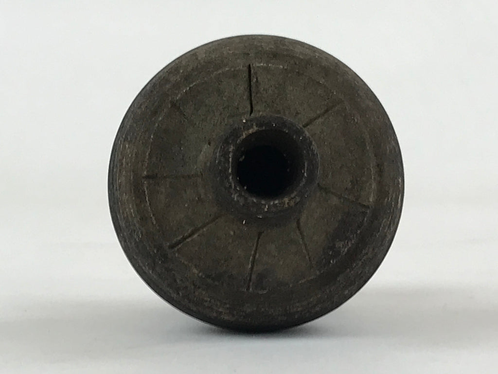 Antique Japanese Buddhist Altar Fitting Metal Flower Small Vase Butsugu BA182