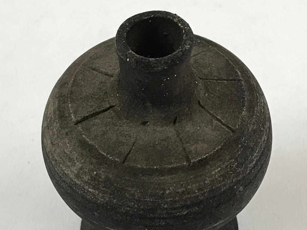 Antique Japanese Buddhist Altar Fitting Metal Flower Small Vase Butsugu BA182