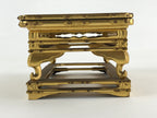 Antique Japanese Buddhist Altar Fitting Offering Table Maejyoku Uwajyoku BU993