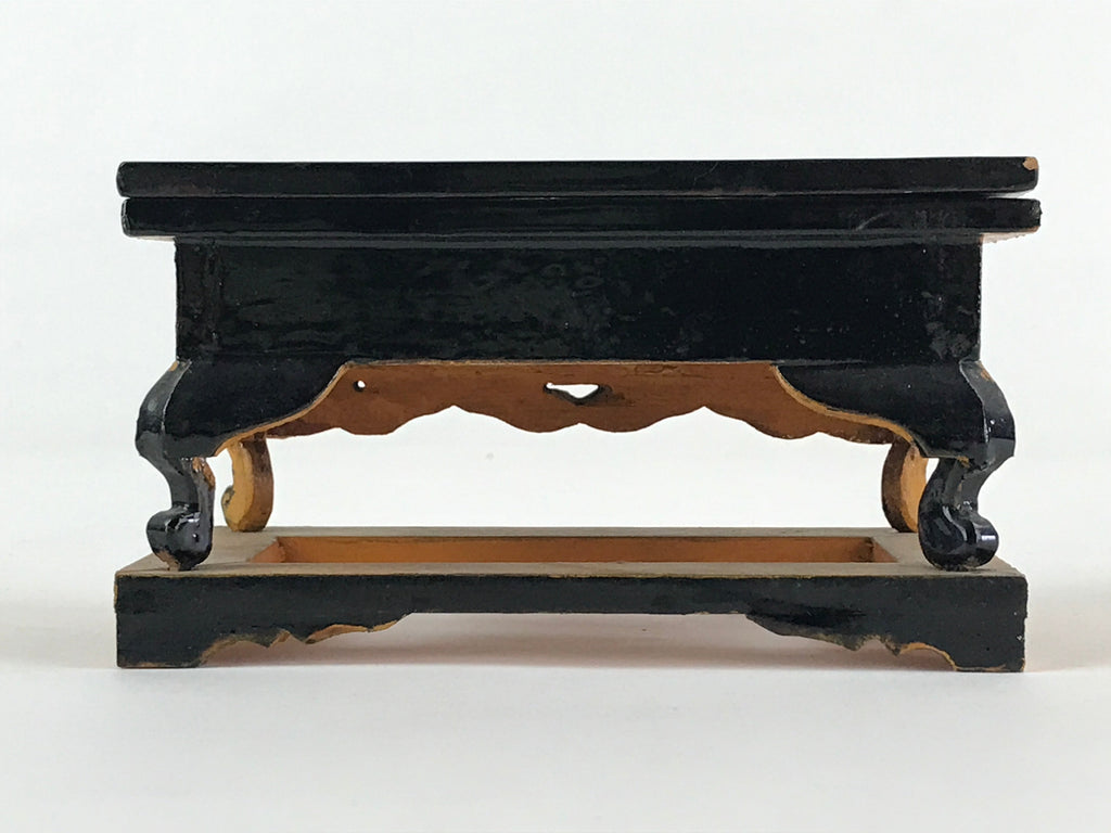Antique Japanese Buddhist Altar Fitting Offering Table Wood Maejyoku BA32