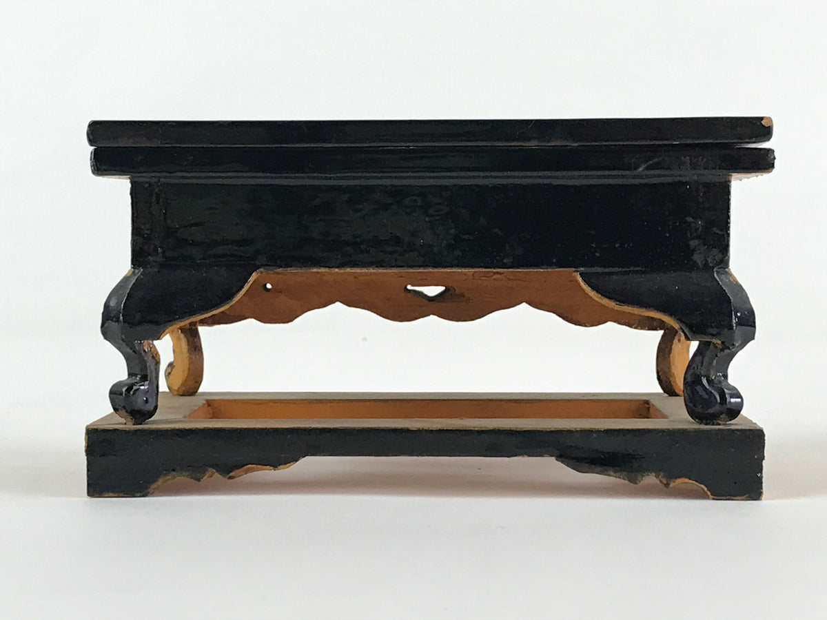 Antique Japanese Buddhist Altar Fitting Offering Table Wood Maejyoku BA32