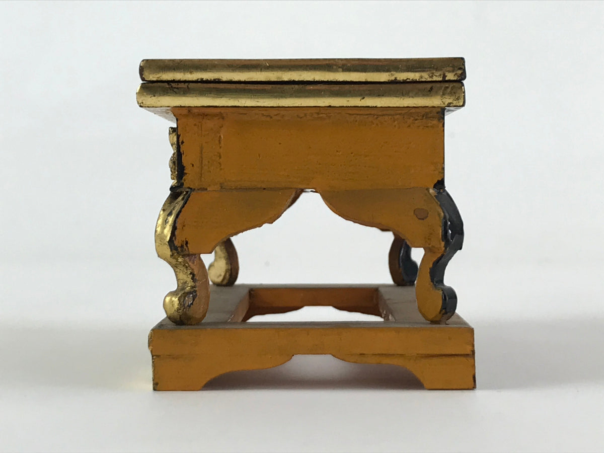 Antique Japanese Buddhist Altar Fitting Offering Table Wood Maejyoku BA32