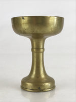 Antique Japanese Buddhist Altar Fitting Rice Offering Cup Buppanki Butsugu Gold