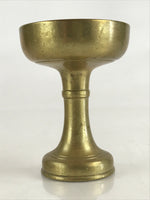 Antique Japanese Buddhist Altar Fitting Rice Offering Cup Buppanki Butsugu Gold