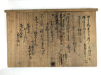 Antique Japanese Buddhist Altar Fitting Wooden Kuge Offering Stand 2pc Box BA816
