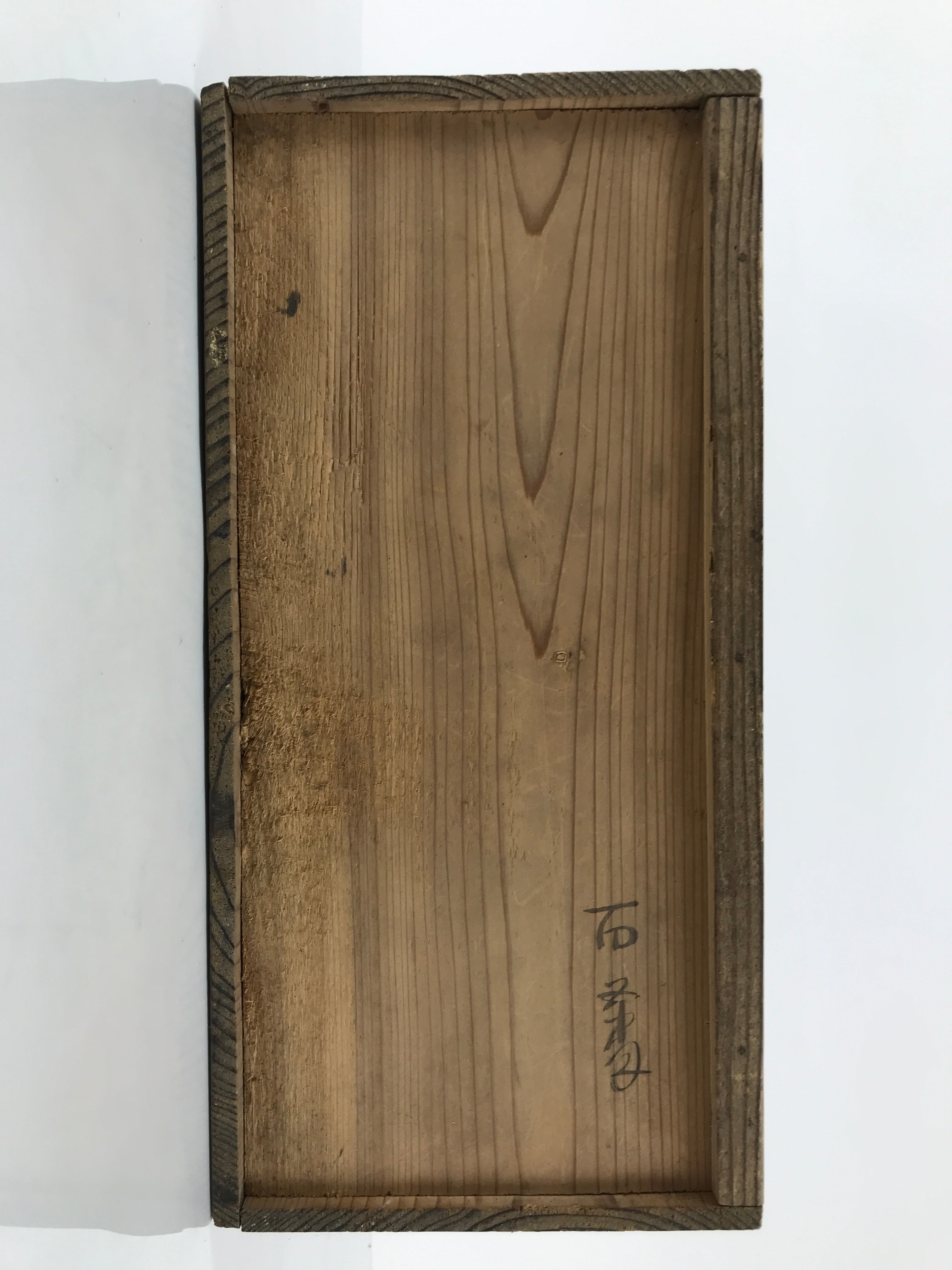 Antique Japanese Buddhist Altar Fitting Wooden Kuge Offering Stand 2pc Box BA816