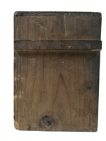 Antique Japanese Buddhist Altar Fitting Wooden Kuge Offering Stand 2pc Box BA817