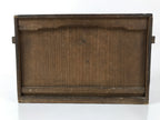 Antique Japanese Buddhist Altar Fitting Wooden Kuge Offering Stand 2pc Box BA817
