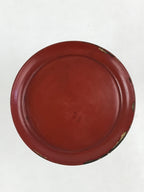 Antique Japanese Buddhist Altar Fitting Wooden Lacquered Offering Stand Red BA71