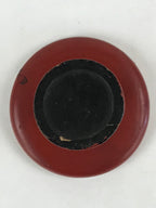 Antique Japanese Buddhist Altar Fitting Wooden Lacquered Offering Stand Red BA71