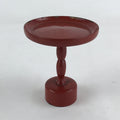 Antique Japanese Buddhist Altar Fitting Wooden Lacquered Offering Stand Red BA71