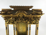 Antique Japanese Buddhist Altar Inside Gold Gilt Temple Lacquered Gold BA1