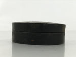 Antique Japanese Buddhist Altar Lacquer Wood Incense Container Kogo Black BA640