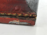 Antique Japanese Buddhist Altar Lacquer Wood Shumidan Butsudan Part Red BA673