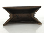 Antique Japanese Buddhist Altar Lacquer Wood Shumidan Butsudan Part Red BA673