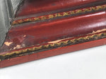 Antique Japanese Buddhist Altar Lacquer Wood Shumidan Butsudan Part Red BA673