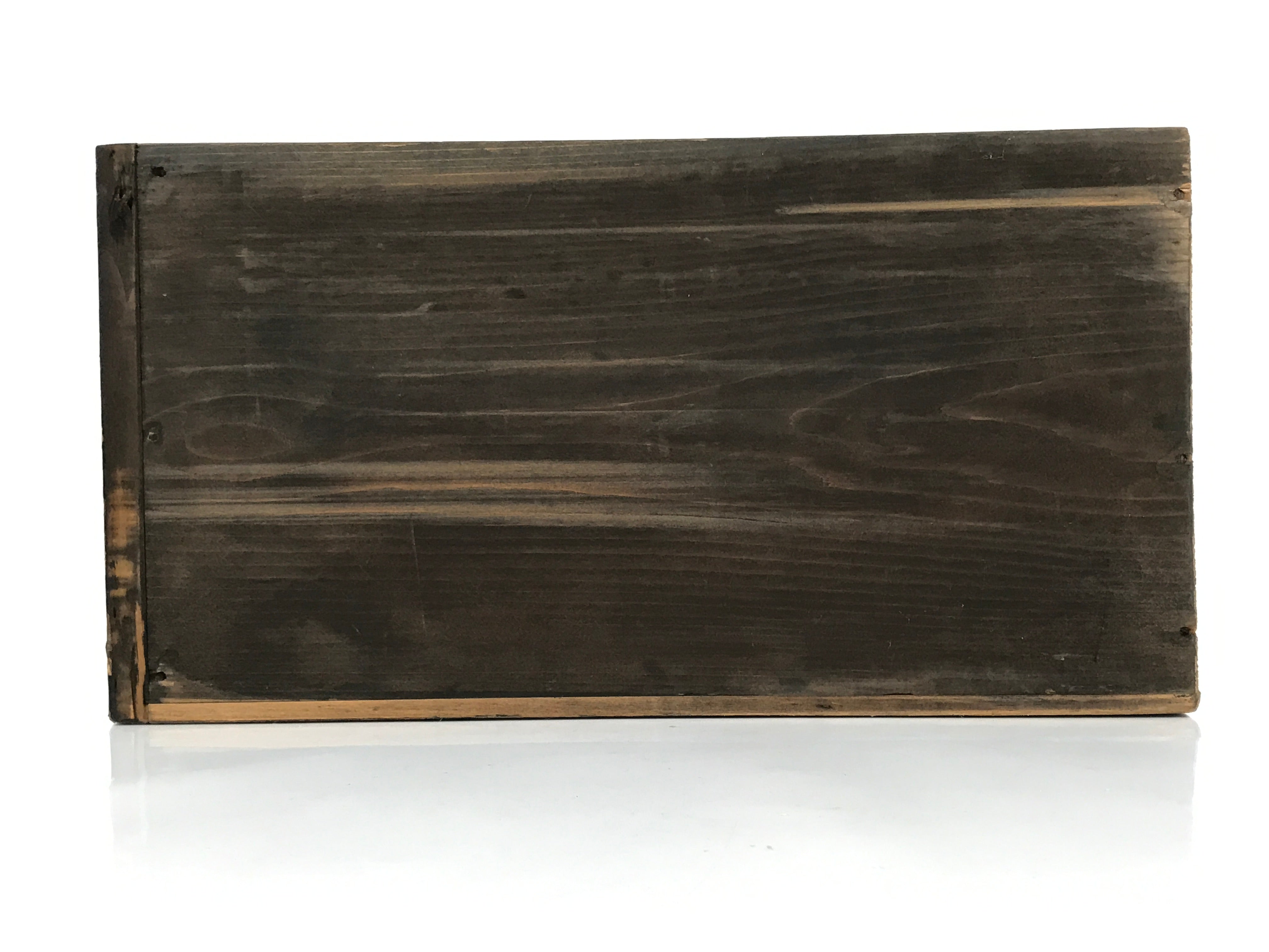 Antique Japanese Buddhist Altar Lacquered Drawer Brown Box Rectangle BA815