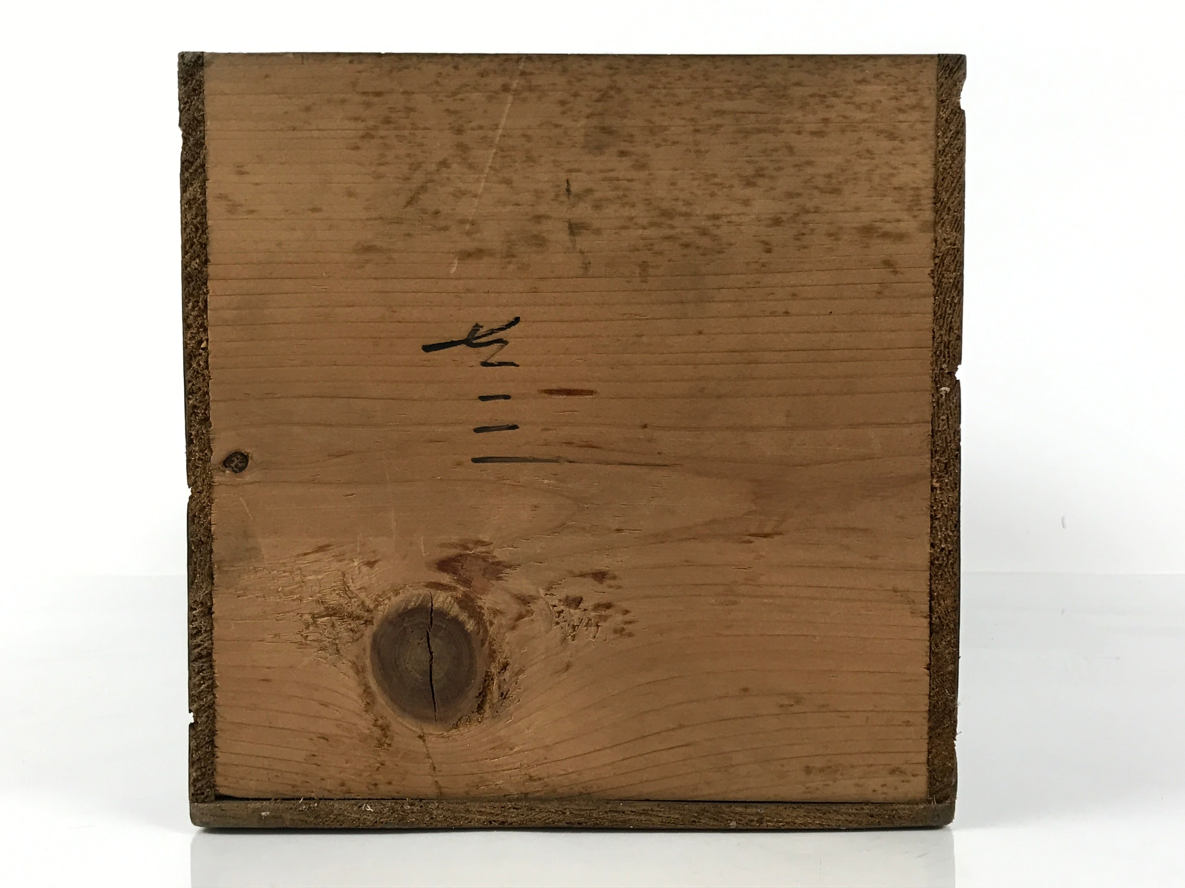 Antique Japanese Buddhist Altar Lacquered Drawer Brown Box Rectangle BA815