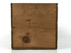 Antique Japanese Buddhist Altar Lacquered Drawer Brown Box Rectangle BA815