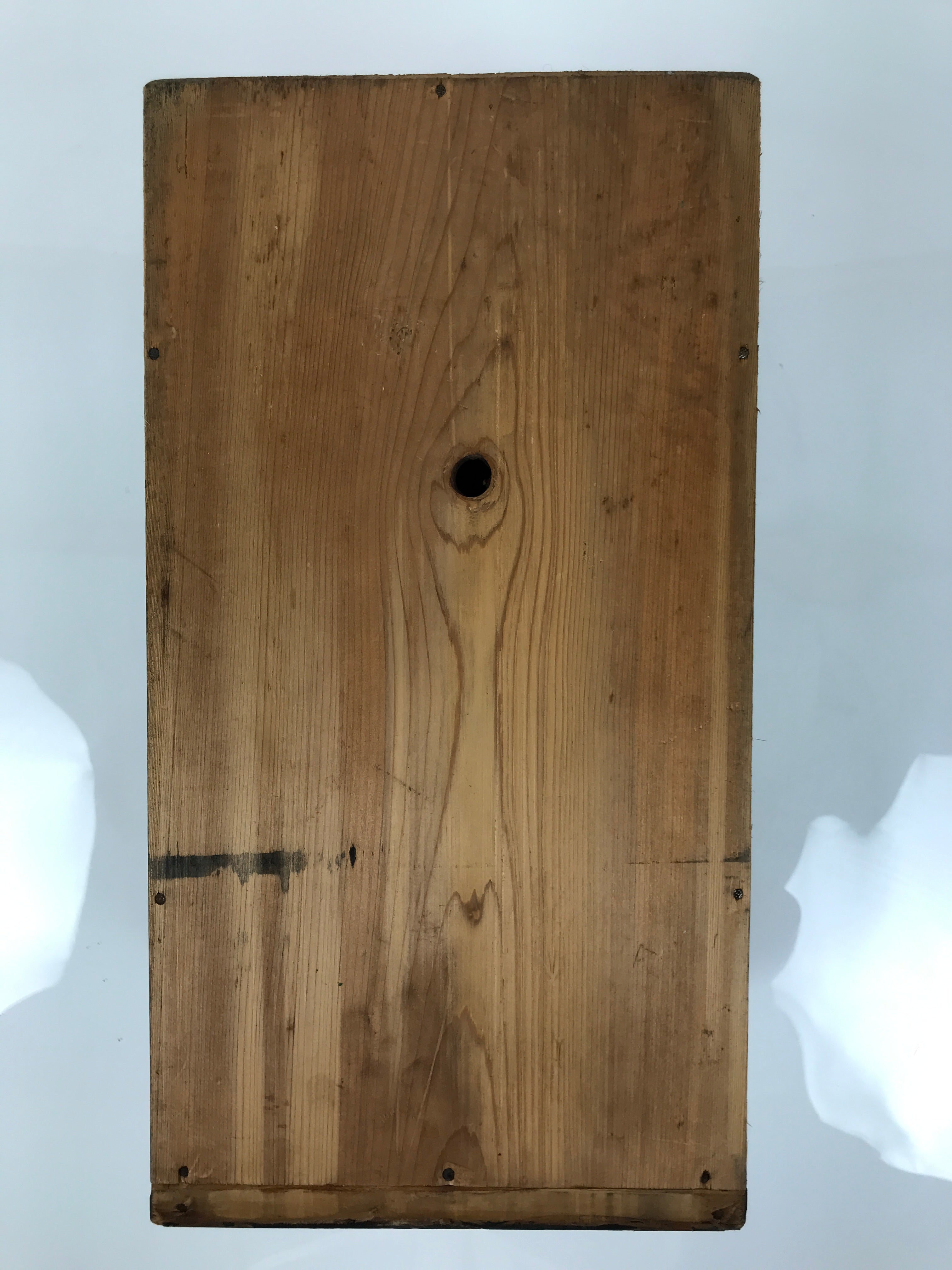 Antique Japanese Buddhist Altar Lacquered Drawer Brown Box Rectangle BA815