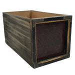 Antique Japanese Buddhist Altar Lacquered Drawer Brown Box Rectangle BA815