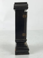 Antique Japanese Buddhist Altar Mortuary Tablet Lacquer Wood Black Gold BA526