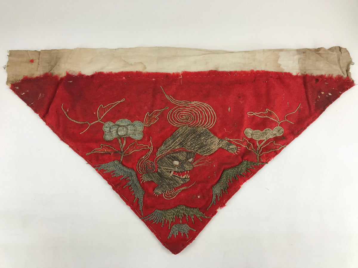 Antique Japanese Buddhist Altar Tablecloth Uchishiki Triangle Maejyoku BU925