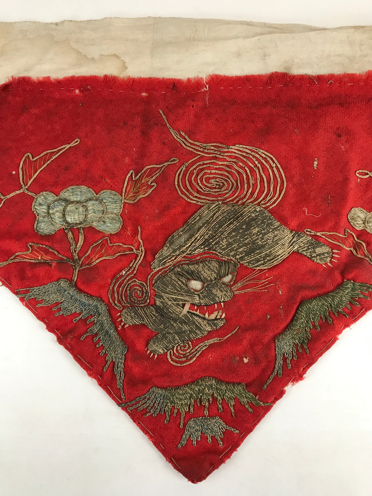 Antique Japanese Buddhist Altar Tablecloth Uchishiki Triangle Maejyoku BU925