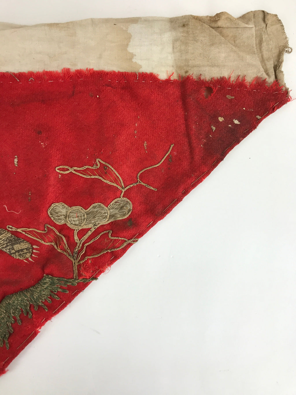 Antique Japanese Buddhist Altar Tablecloth Uchishiki Triangle Maejyoku BU925