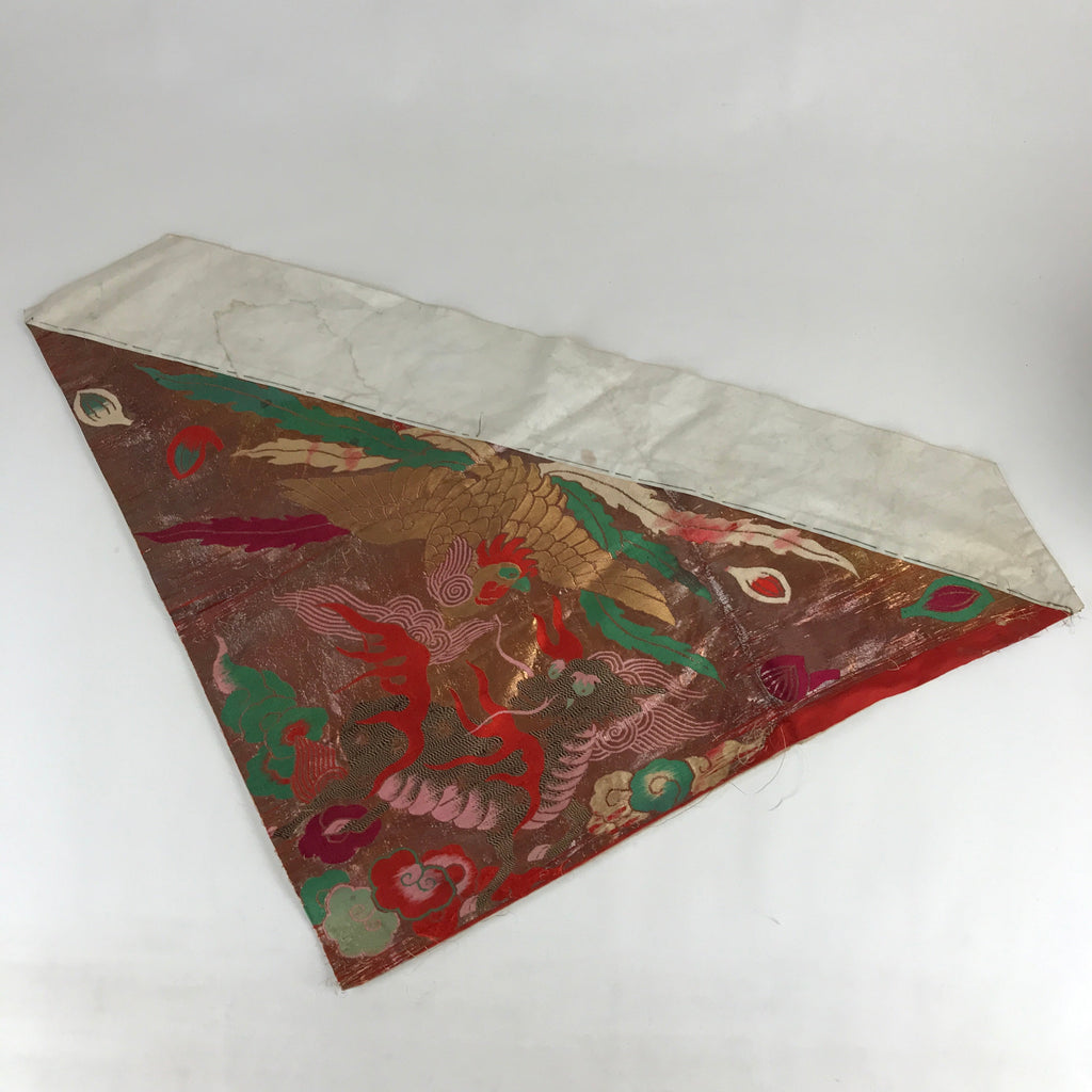 Antique Japanese Buddhist Altar Tablecloth Uchishiki Triangle Uwajoku Maejyoku B