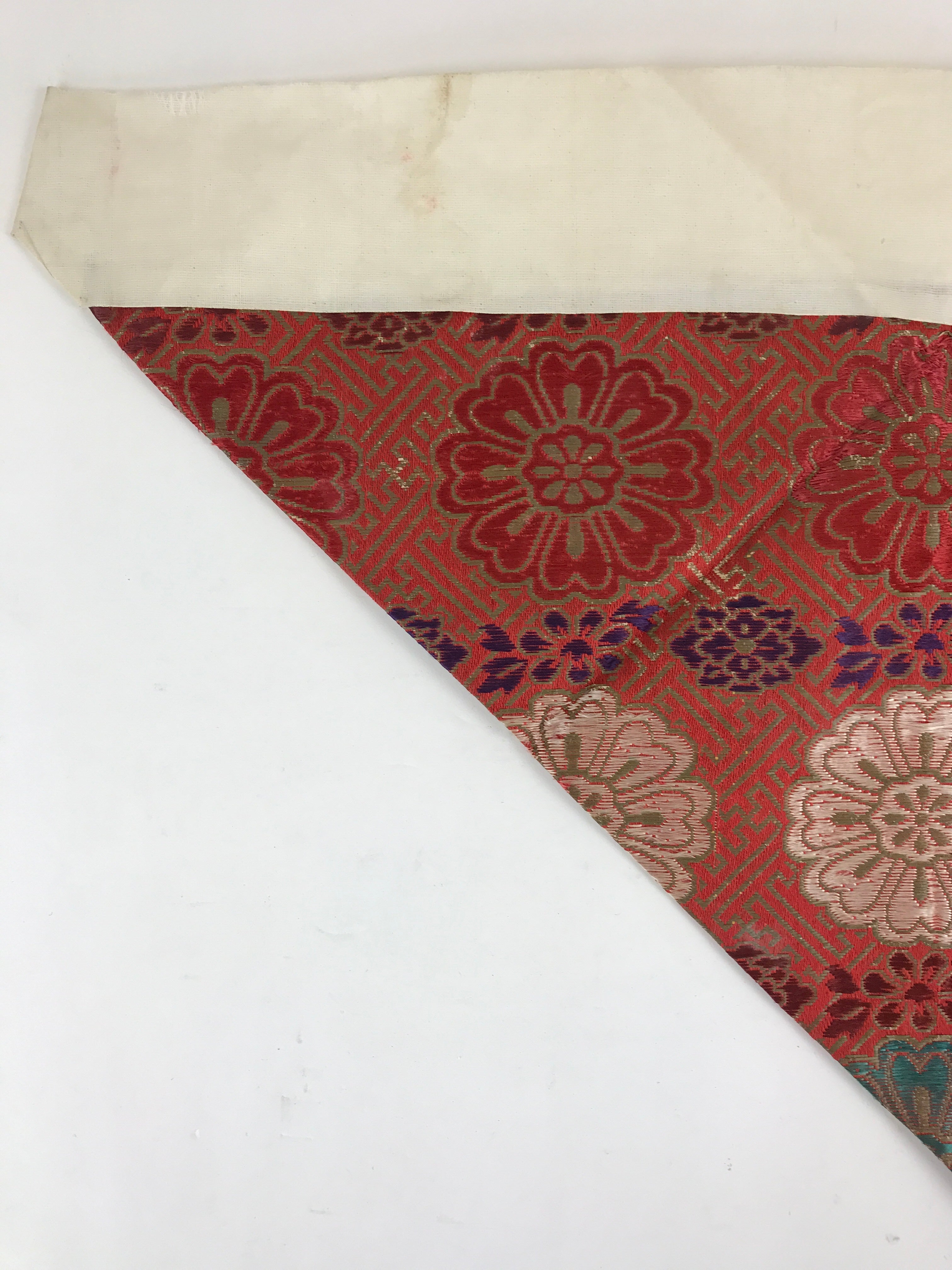 Antique Japanese Buddhist Altar Tablecloth Uchishiki Triangle Uwajoku Maejyoku B