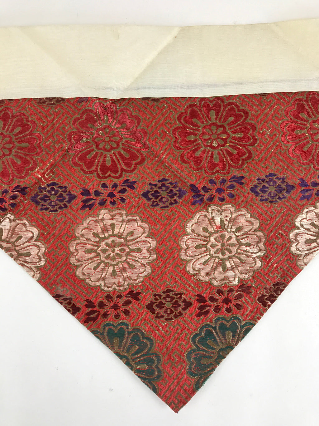 Antique Japanese Buddhist Altar Tablecloth Uchishiki Triangle Uwajoku Maejyoku B