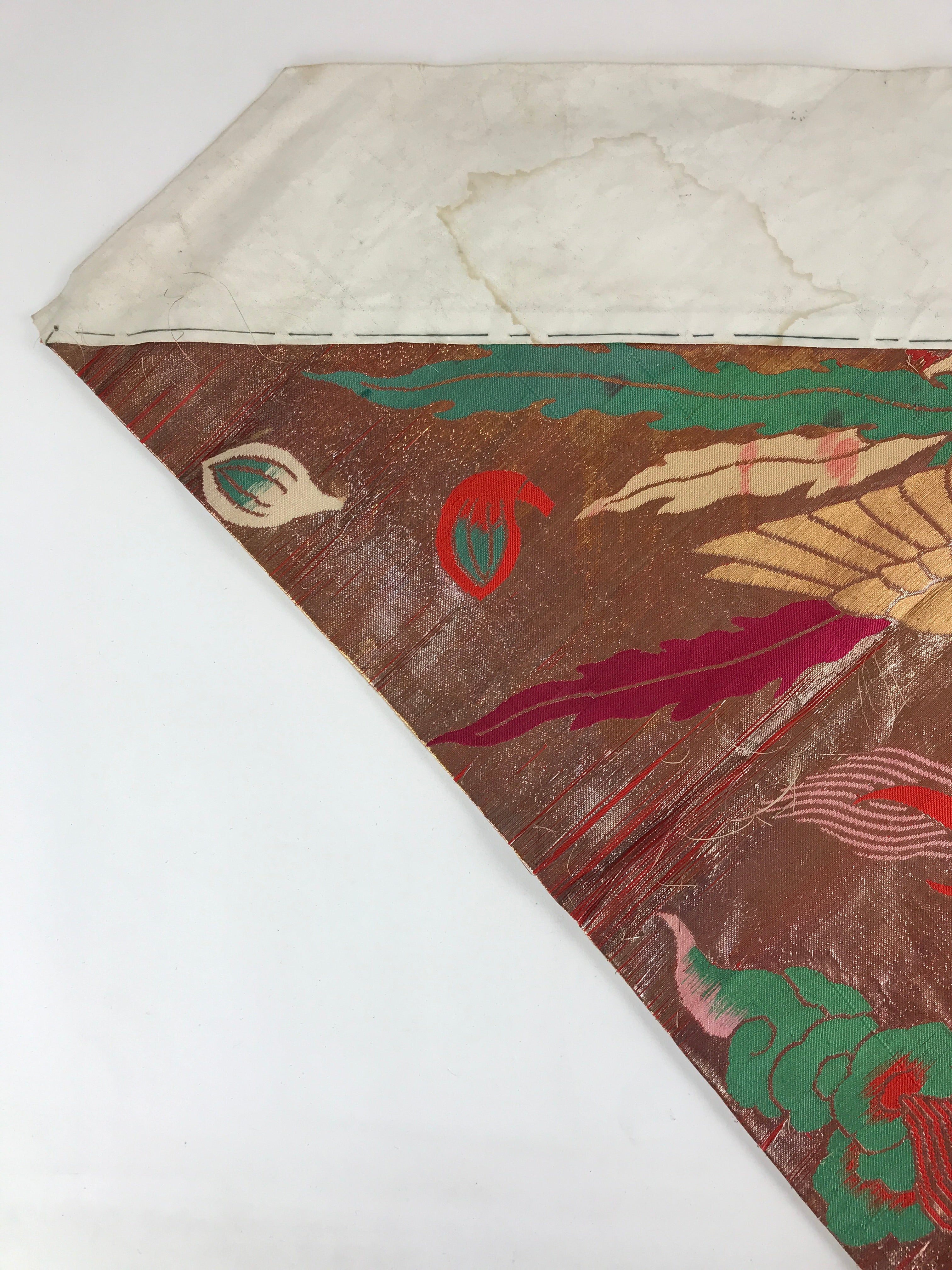 Antique Japanese Buddhist Altar Tablecloth Uchishiki Triangle Uwajoku Maejyoku B