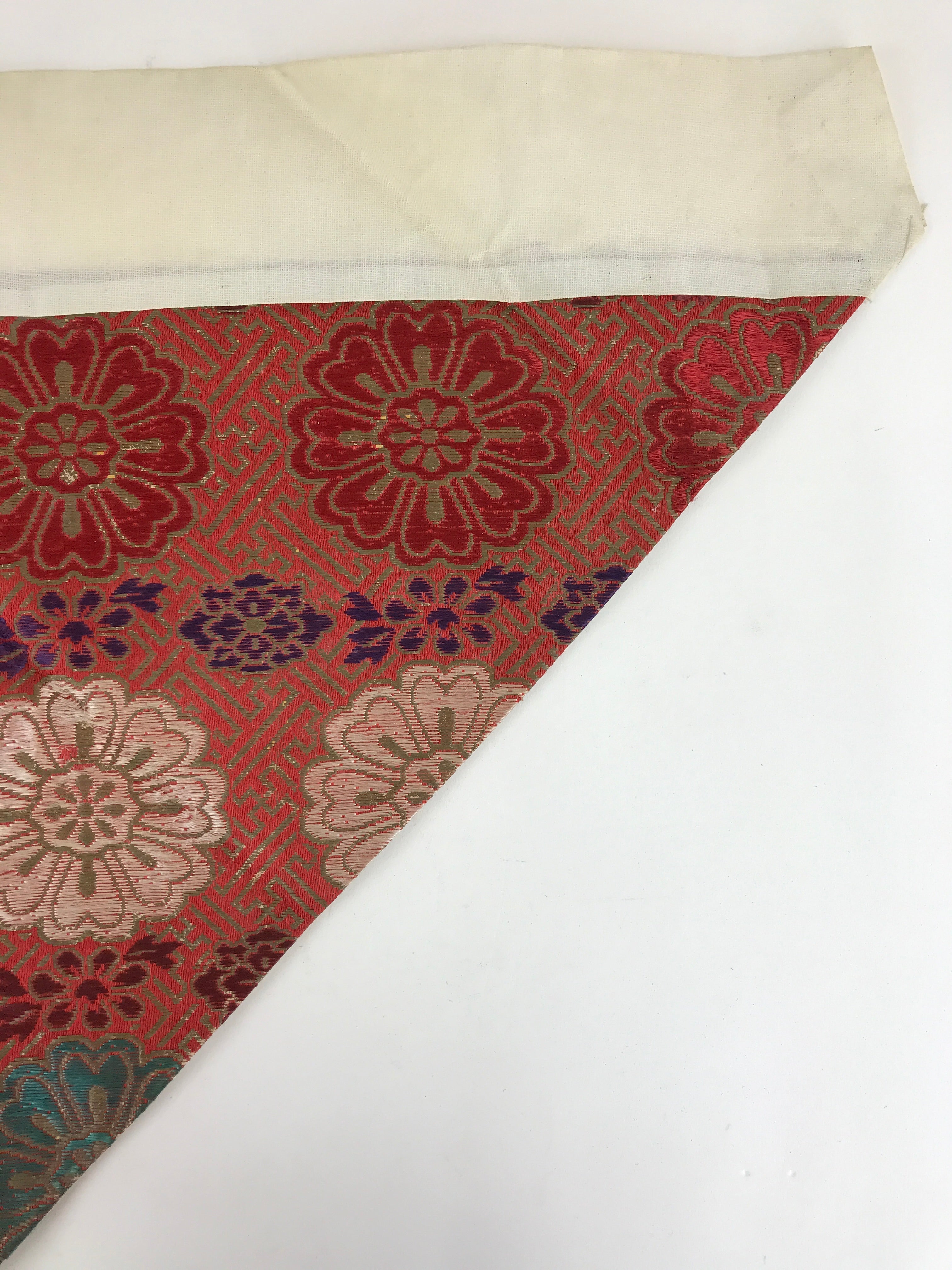 Antique Japanese Buddhist Altar Tablecloth Uchishiki Triangle Uwajoku Maejyoku B