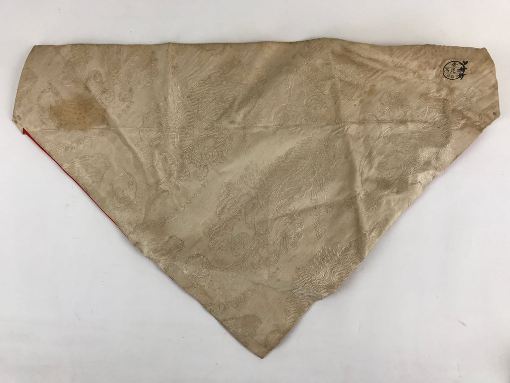 Antique Japanese Buddhist Altar Tablecloth Uchishiki Triangle Uwajoku Maejyoku B
